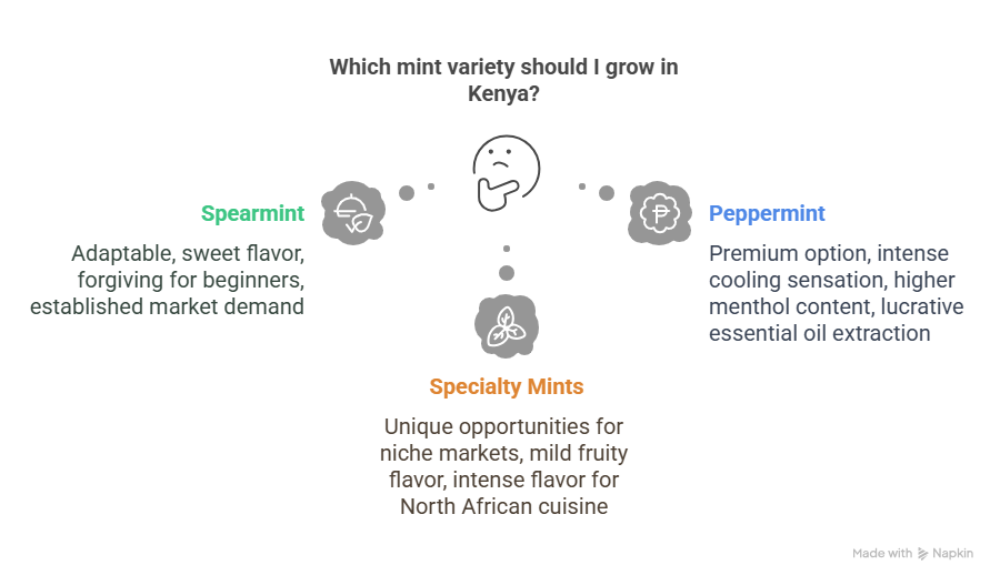 The Mint Varieties That Thrive in Kenyan Soil - visual selection